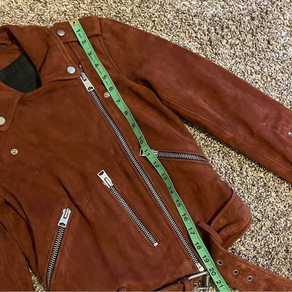 ALLSAINTS Balfern Suede Biker Jacket - Picture 14 of 15